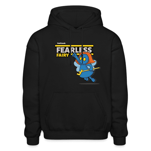 Fearless Fairy Character Comfort Adult Hoodie - black