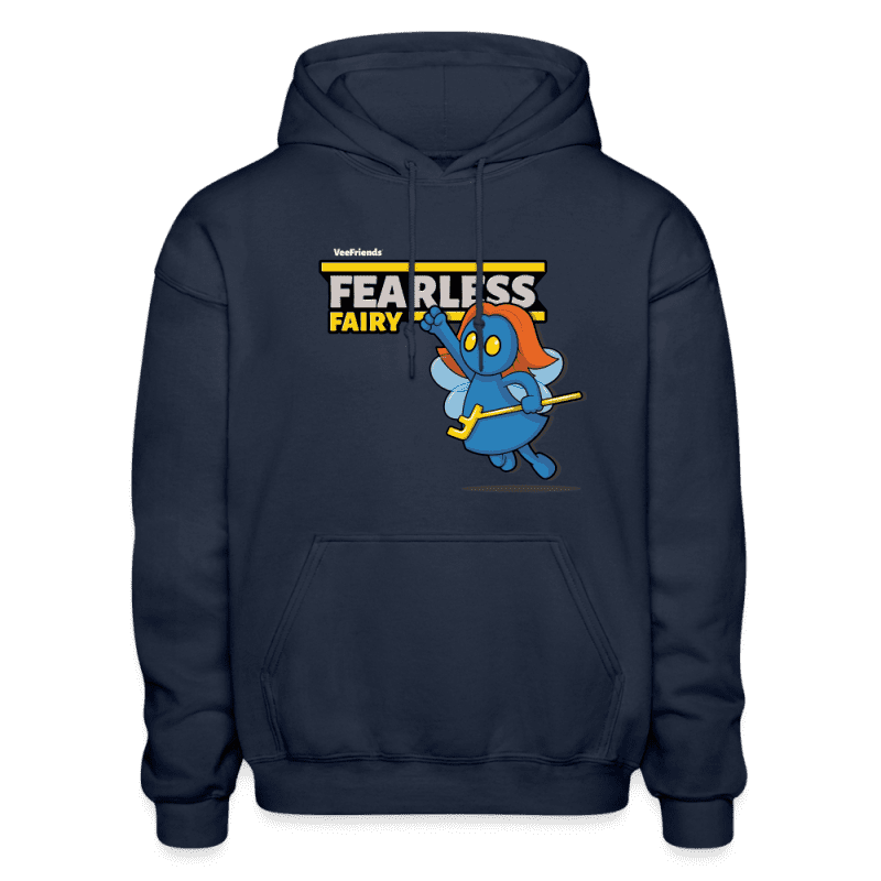 Fearless Fairy Character Comfort Adult Hoodie - navy