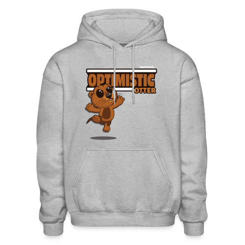 Optimistic Otter Character Comfort Adult Hoodie - heather gray