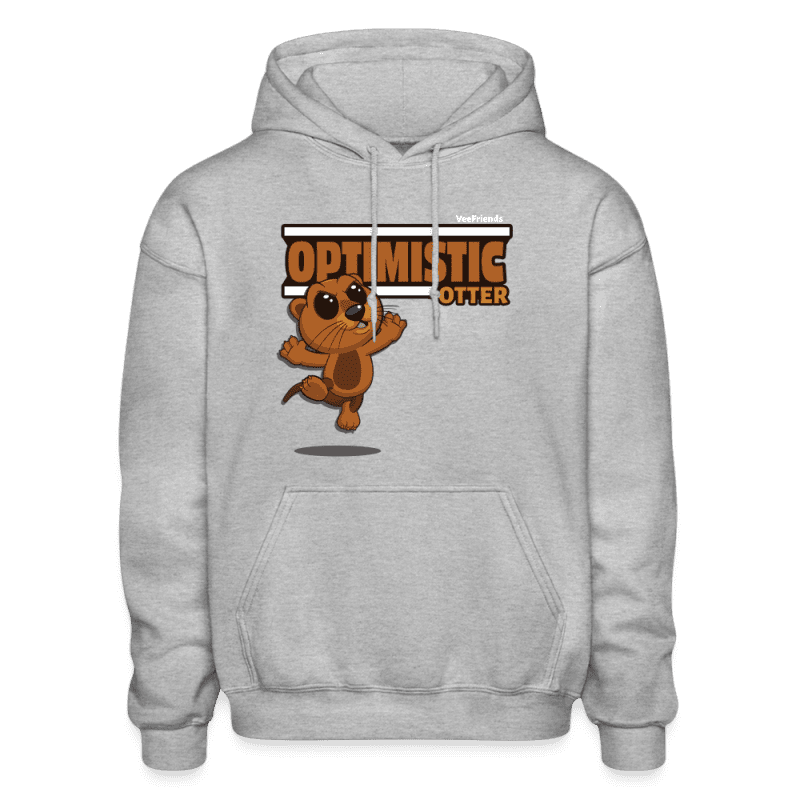 Optimistic Otter Character Comfort Adult Hoodie - heather gray