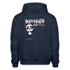 Patient Panda Character Comfort Adult Hoodie - navy