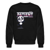 Patient Panda Character Comfort Adult Crewneck Sweatshirt - black