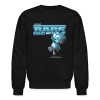 "Rare" Robot Character Comfort Adult Crewneck Sweatshirt - black