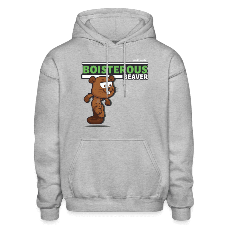 Boisterous Beaver Character Comfort Adult Hoodie - heather gray