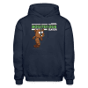 Boisterous Beaver Character Comfort Adult Hoodie - navy