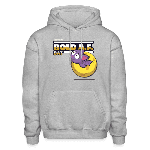 Bold A.F. Bat Character Comfort Adult Hoodie - heather gray