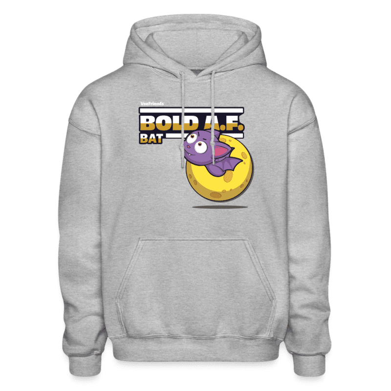 Bold A.F. Bat Character Comfort Adult Hoodie - heather gray