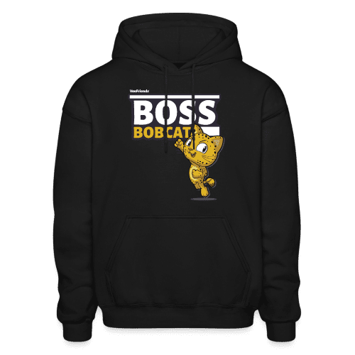 Boss Bobcat Character Comfort Adult Hoodie - black