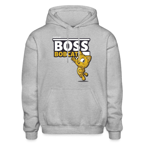 Boss Bobcat Character Comfort Adult Hoodie - heather gray