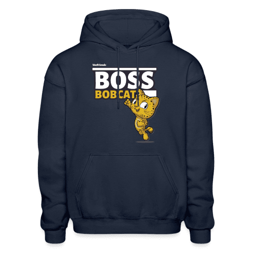 Boss Bobcat Character Comfort Adult Hoodie - navy