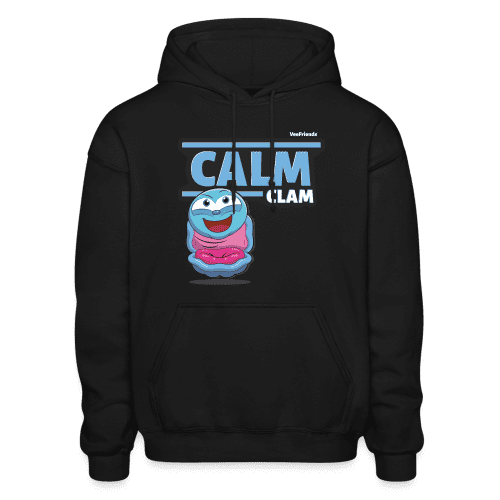 Calm Clam Character Comfort Adult Hoodie - black