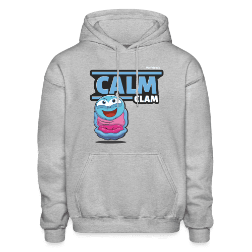 Calm Clam Character Comfort Adult Hoodie - heather gray