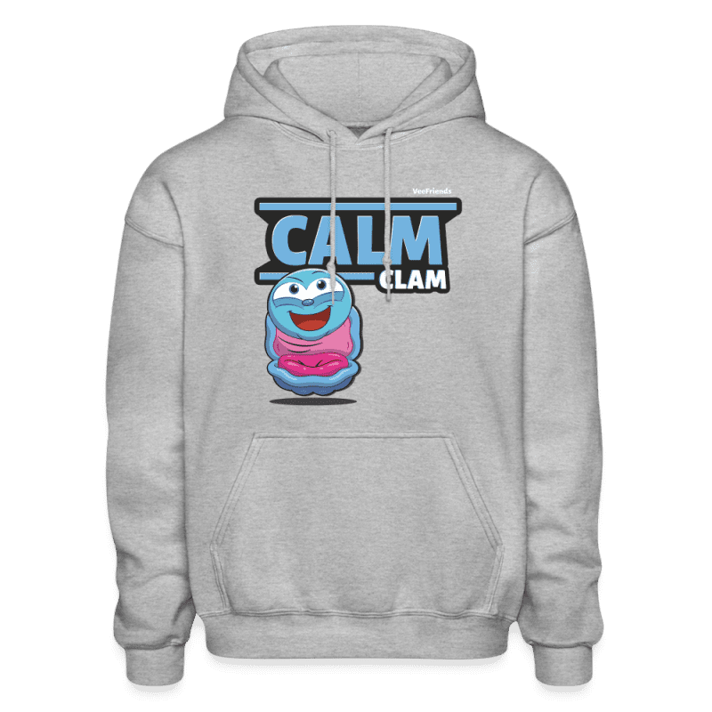 Calm Clam Character Comfort Adult Hoodie - heather gray