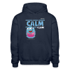 Calm Clam Character Comfort Adult Hoodie - navy