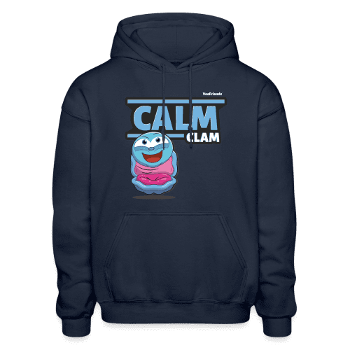 Calm Clam Character Comfort Adult Hoodie - navy