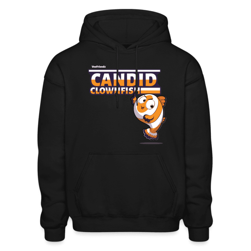 Candid Clownfish Character Comfort Adult Hoodie - black