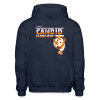 Candid Clownfish Character Comfort Adult Hoodie - navy