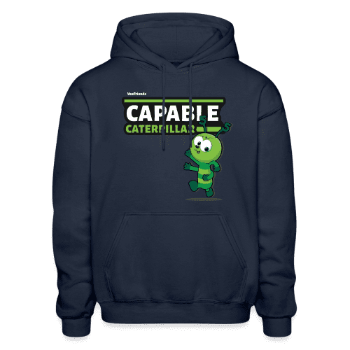 Capable Caterpillar Character Comfort Adult Hoodie - navy