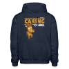 Caring Camel Character Comfort Adult Hoodie - navy