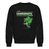 Charismatic Chameleon Character Comfort Adult Crewneck Sweatshirt - black