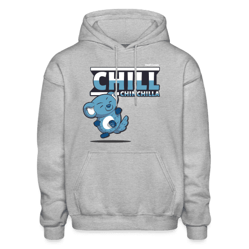 Chill Chinchilla Character Comfort Adult Hoodie - heather gray