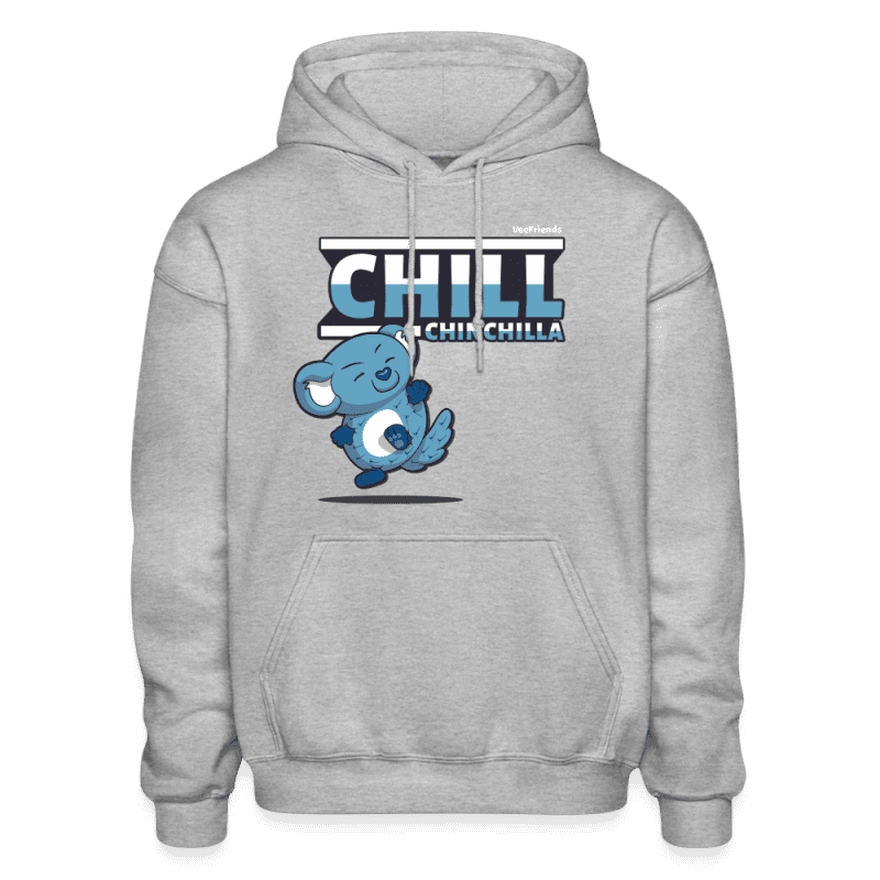 Chill Chinchilla Character Comfort Adult Hoodie - heather gray