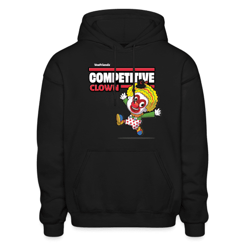 Competitive Clown Character Comfort Adult Hoodie - black