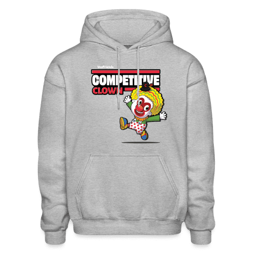 Competitive Clown Character Comfort Adult Hoodie - heather gray