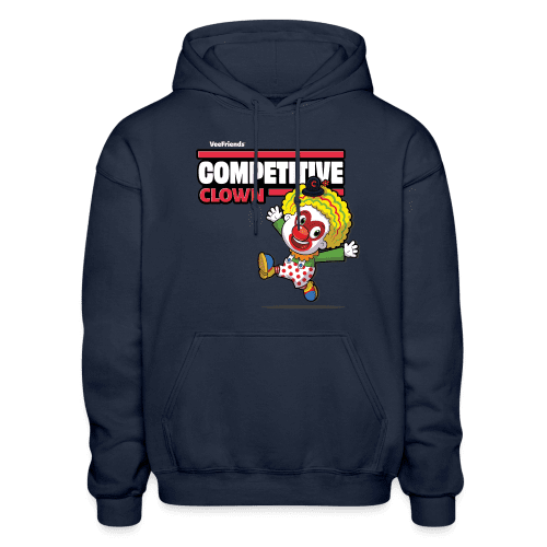 Competitive Clown Character Comfort Adult Hoodie - navy