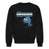 Compassionate Catfish Character Comfort Adult Crewneck Sweatshirt - black