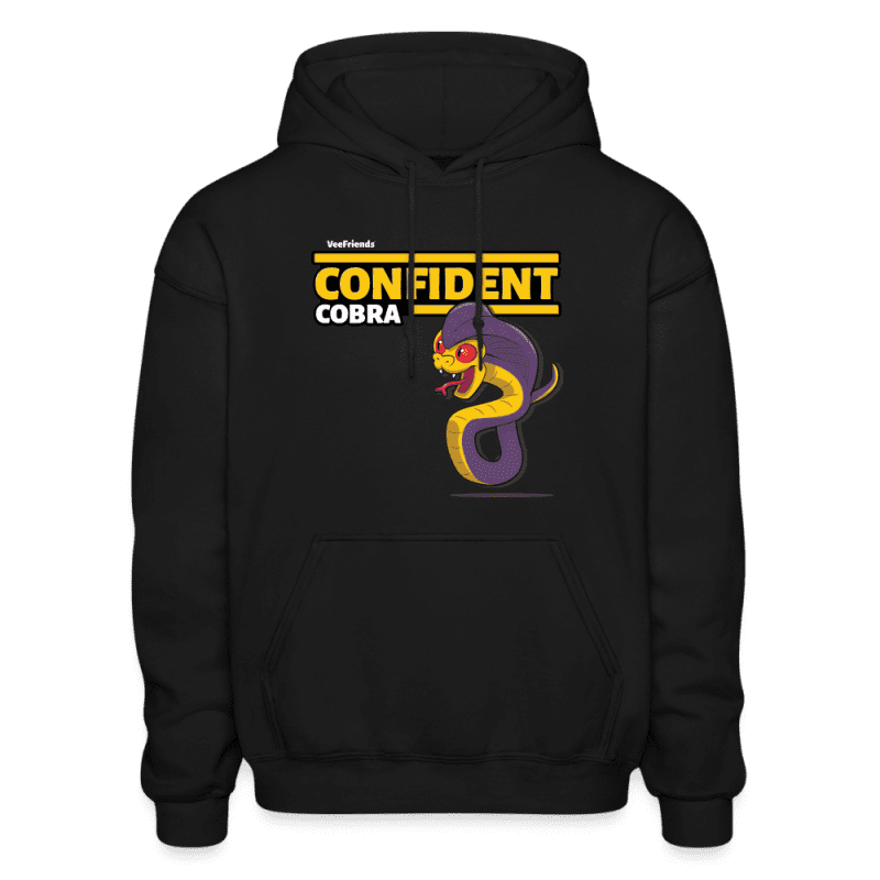 Confident Cobra Character Comfort Adult Hoodie - black