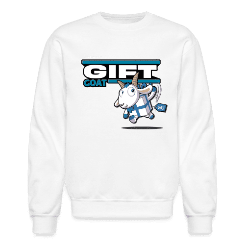 Gift Goat (S1) Character Comfort Adult Crewneck Sweatshirt - white