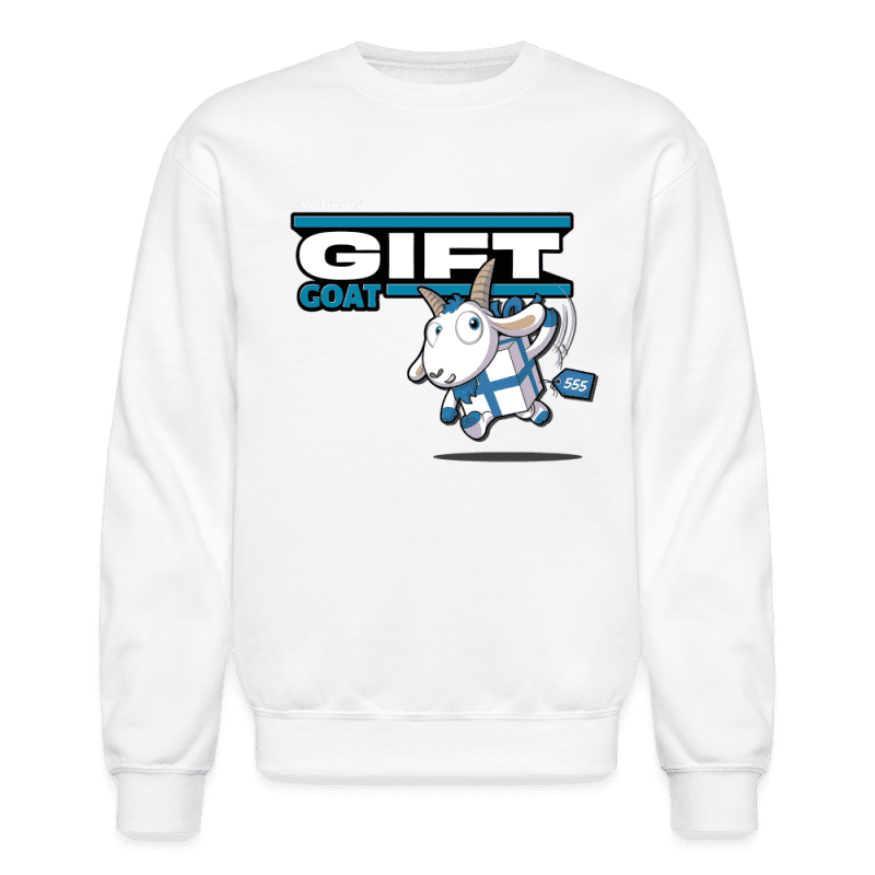 Gift Goat (S1) Character Comfort Adult Crewneck Sweatshirt - white