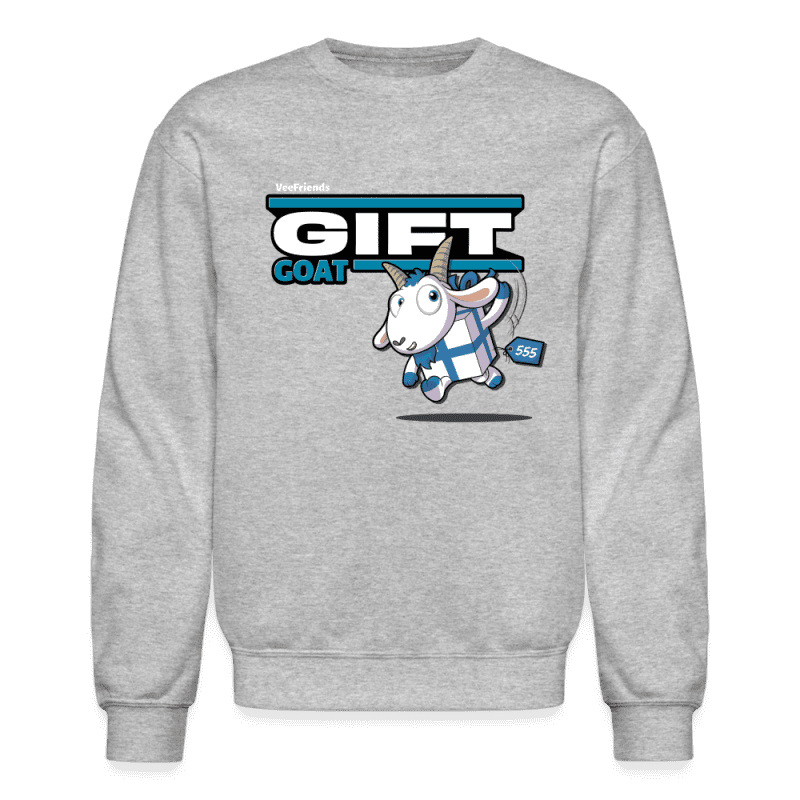 Gift Goat (S1) Character Comfort Adult Crewneck Sweatshirt - heather gray