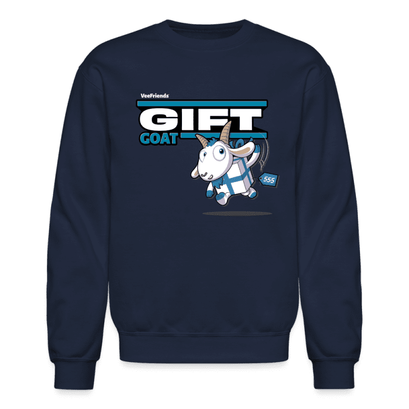 Gift Goat (S1) Character Comfort Adult Crewneck Sweatshirt - navy