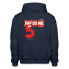 Facetime Five Character Comfort Adult Hoodie - navy