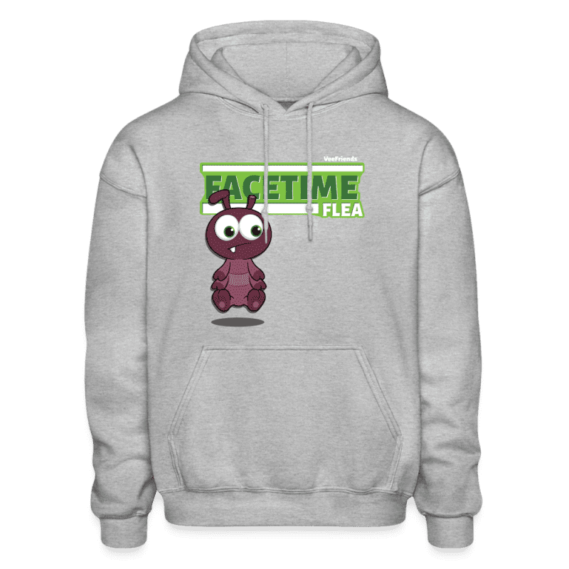 Facetime Flea Character Comfort Adult Hoodie - heather gray