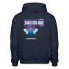 Facetime Fly Character Comfort Adult Hoodie - navy