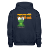 Facetime Frog Character Comfort Adult Hoodie - navy