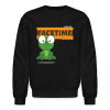 Facetime Frog Character Comfort Adult Crewneck Sweatshirt - black