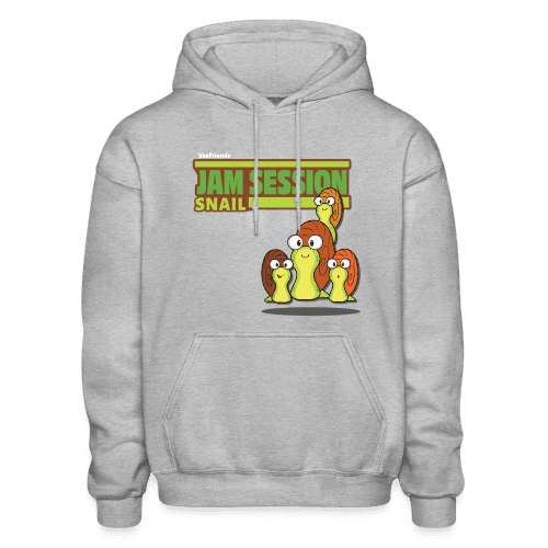 Jam Session Snail Character Comfort Adult Hoodie - heather gray