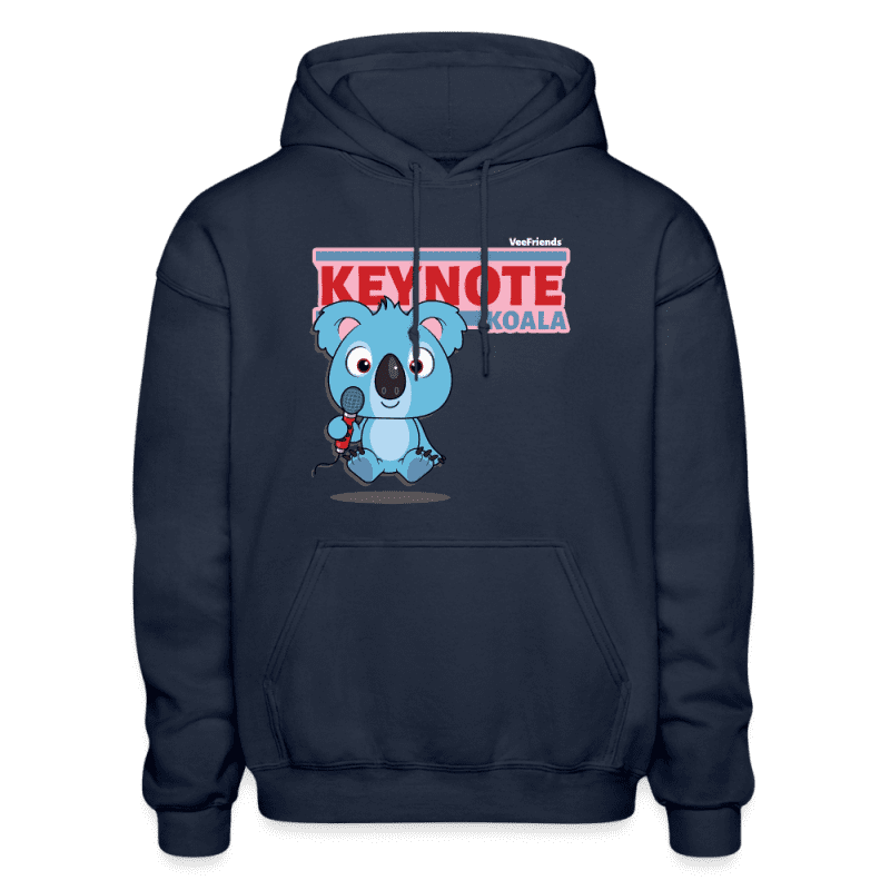 Keynote Koala Character Comfort Adult Hoodie - navy