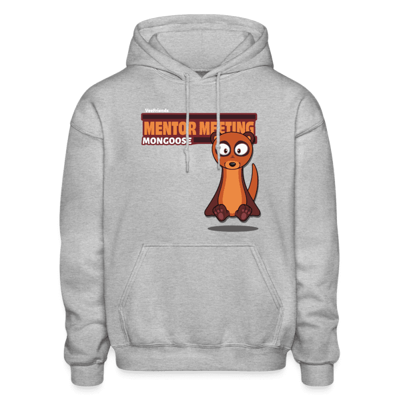 Mentor Meeting Mongoose Character Comfort Adult Hoodie - heather gray