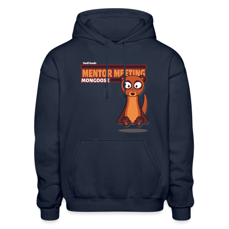 Mentor Meeting Mongoose Character Comfort Adult Hoodie - navy