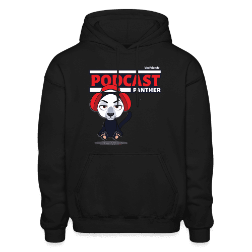 Podcast Panther Character Comfort Adult Hoodie - black