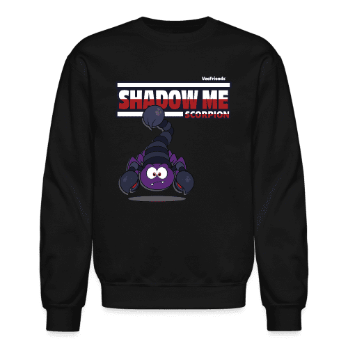 Shadow Me Scorpion Character Comfort Adult Crewneck Sweatshirt - black