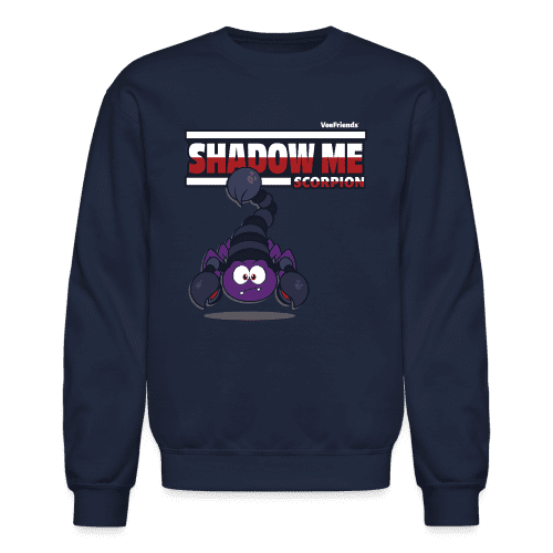 Shadow Me Scorpion Character Comfort Adult Crewneck Sweatshirt - navy