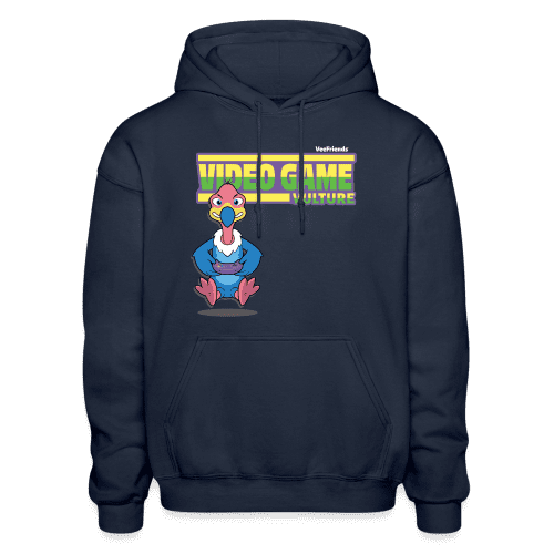 Video Game Vulture Character Comfort Adult Hoodie - navy