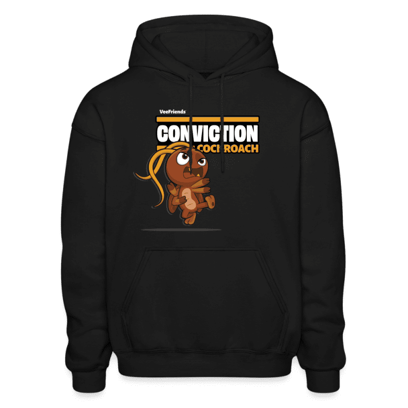 Conviction Cockroach Character Comfort Adult Hoodie - black