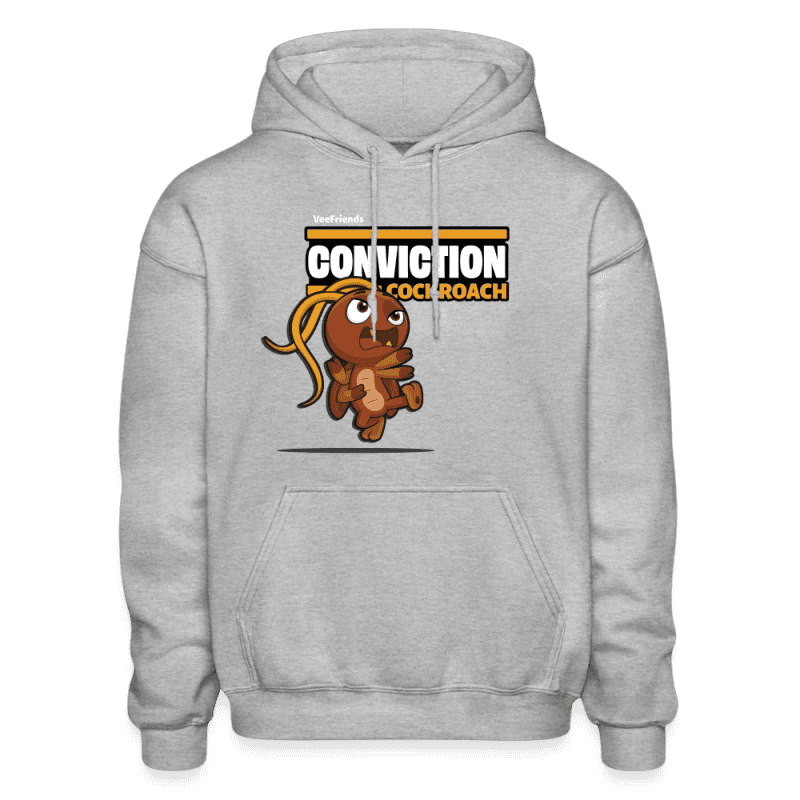 Conviction Cockroach Character Comfort Adult Hoodie - heather gray